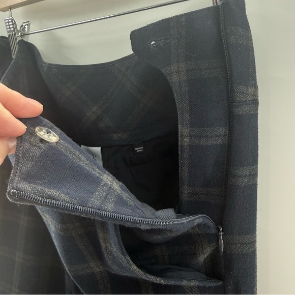 Cabi Connery Plaid Green Navy Blue Trouser Pants Tartan Style #3572 Size 6 - Picture 7 of 12